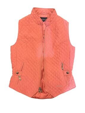 EOUS Coral Quilted Zip-Up Puffer Vest